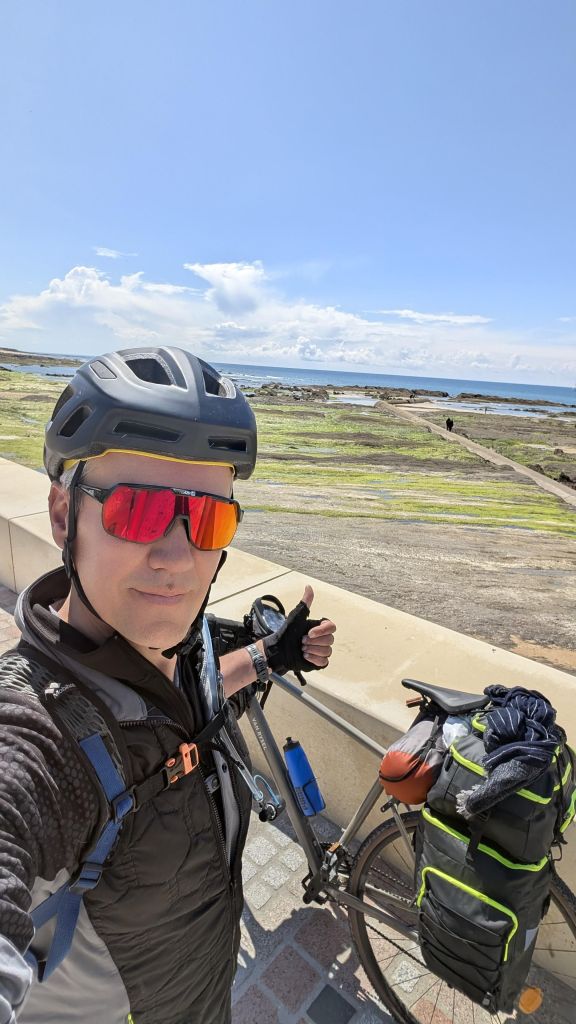 Selfie sur le sentier côtier, Tranche-sur-Mer